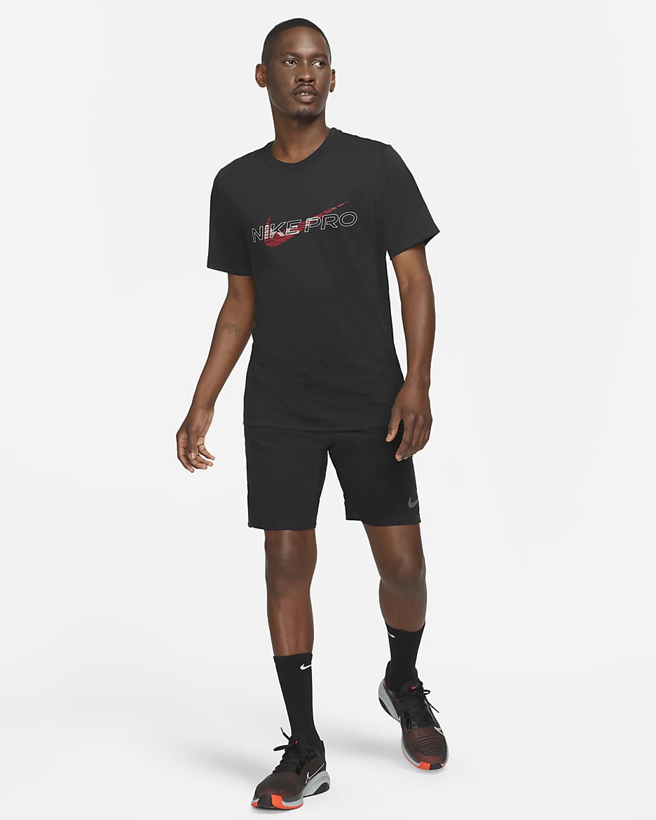 Short de training non doublé Nike Dri-FIT Flex Rep Pro Collection 20,5 cm pour homme - Noir/Iron Grey