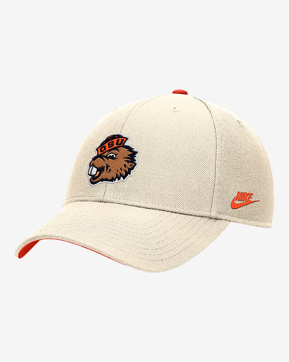 Oregon State Rise Men's Nike College Adjustable Cap - Natural