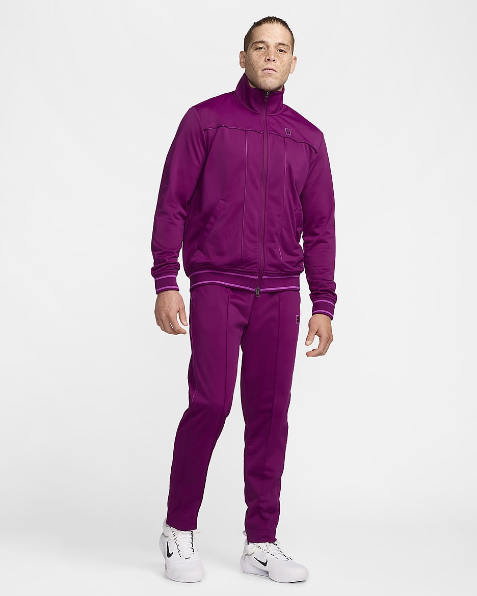 NikeCourt Herren-Tennisjacke - Sangria/Picante Red