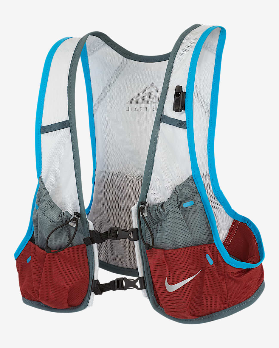 Nike Women's Running Trail Vest - Pure Platinum/Hasta/Dark Cayenne/Laser Blue