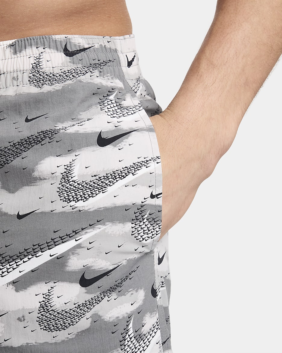 Nike Swim Flock Men's 5" Volley Shorts - Smoke Grey