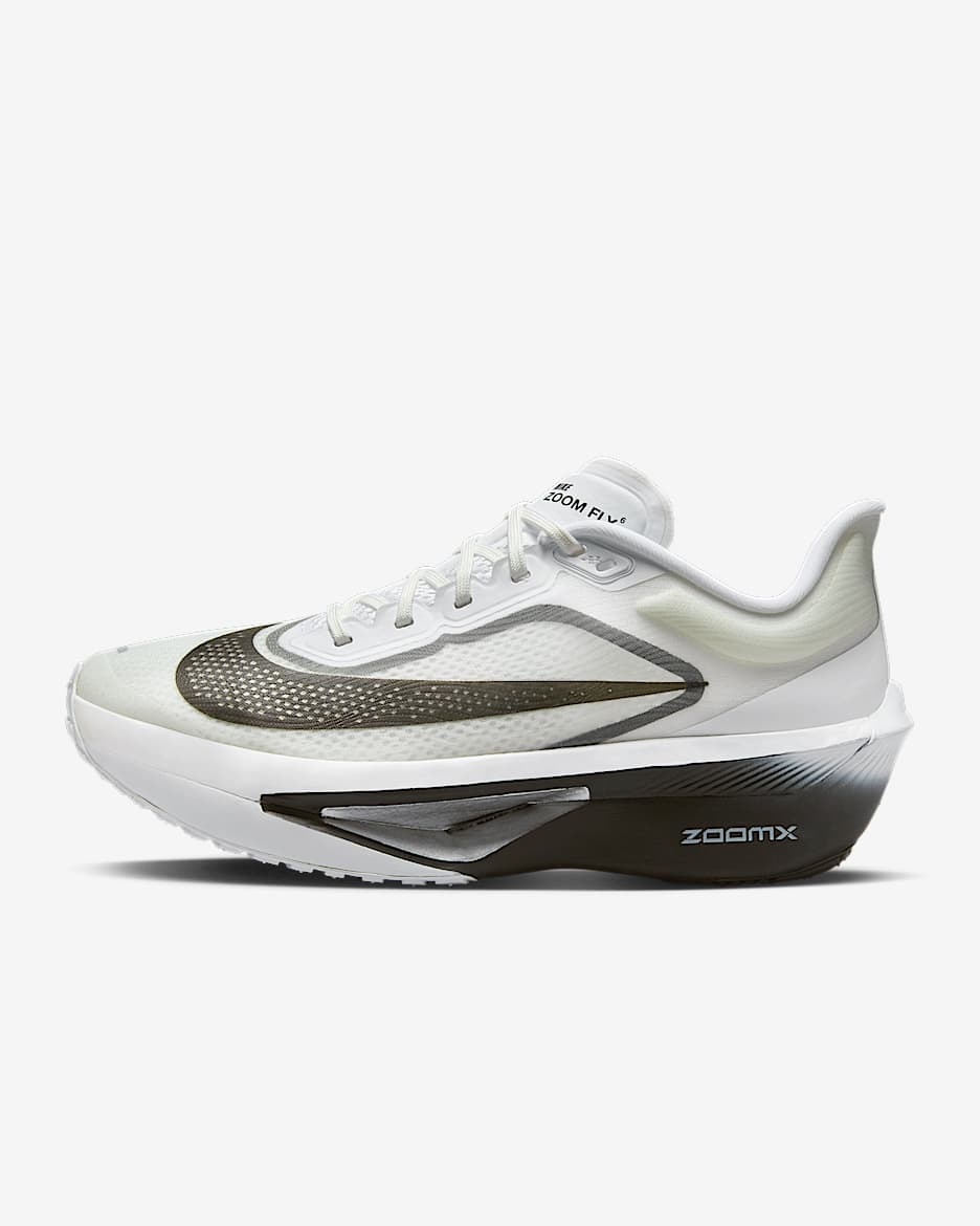 Nike Zoom Fly 6 wedstrijdschoenen voor dames (straat) - Wit/Smoke Grey/Metallic Silver/Zwart