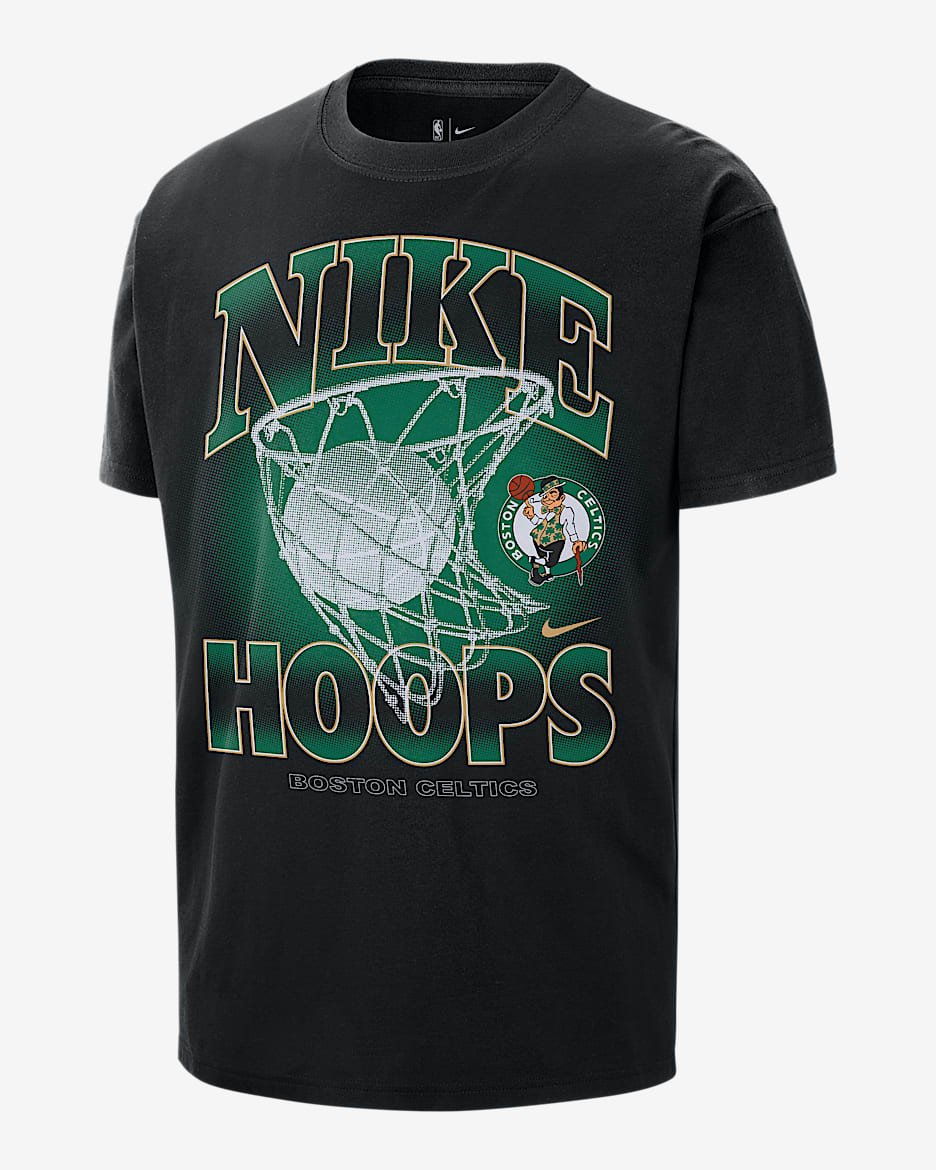 Playera Nike NBA Max90 para hombre Boston Celtics Courtside - Negro