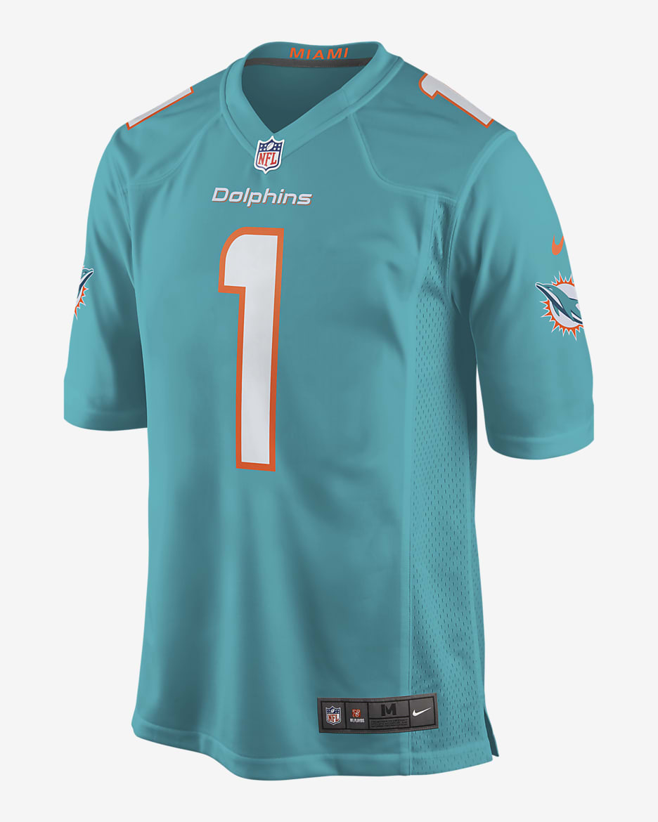 Chop Robinson Miami Dolphins Men's Nike NFL Game Football Jersey - Aqua