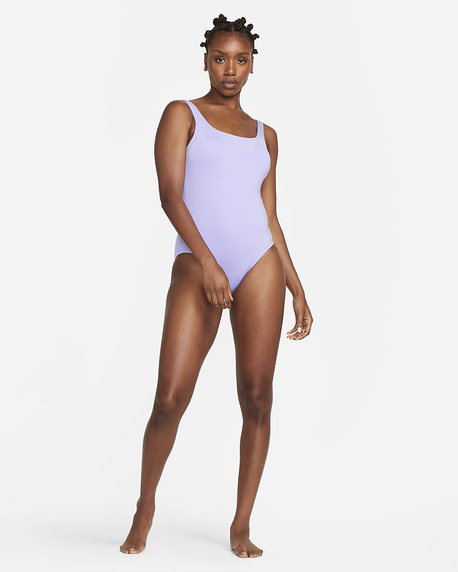 Nike Essential U-Back Women's One-Piece Swimsuit - Purple Pulse