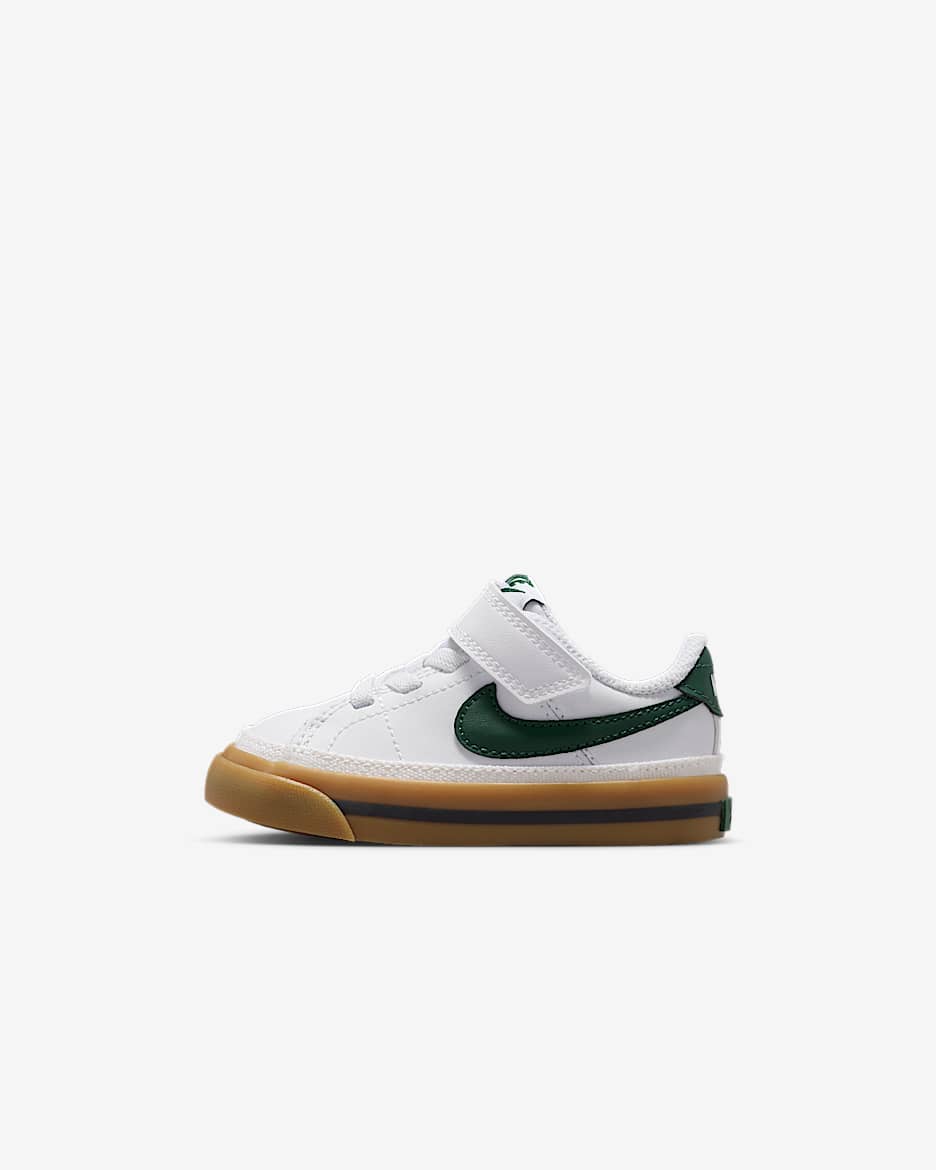 Nike Court Legacy Baby/Toddler Shoes - White/Gum Light Brown/Anthracite/Fir