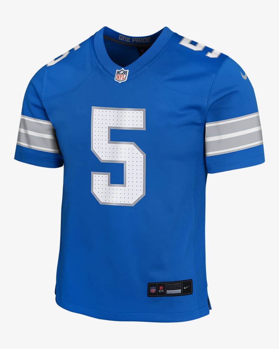 David Montgomery Detroit Lions Big Kids' Nike NFL Game Jersey - Blue