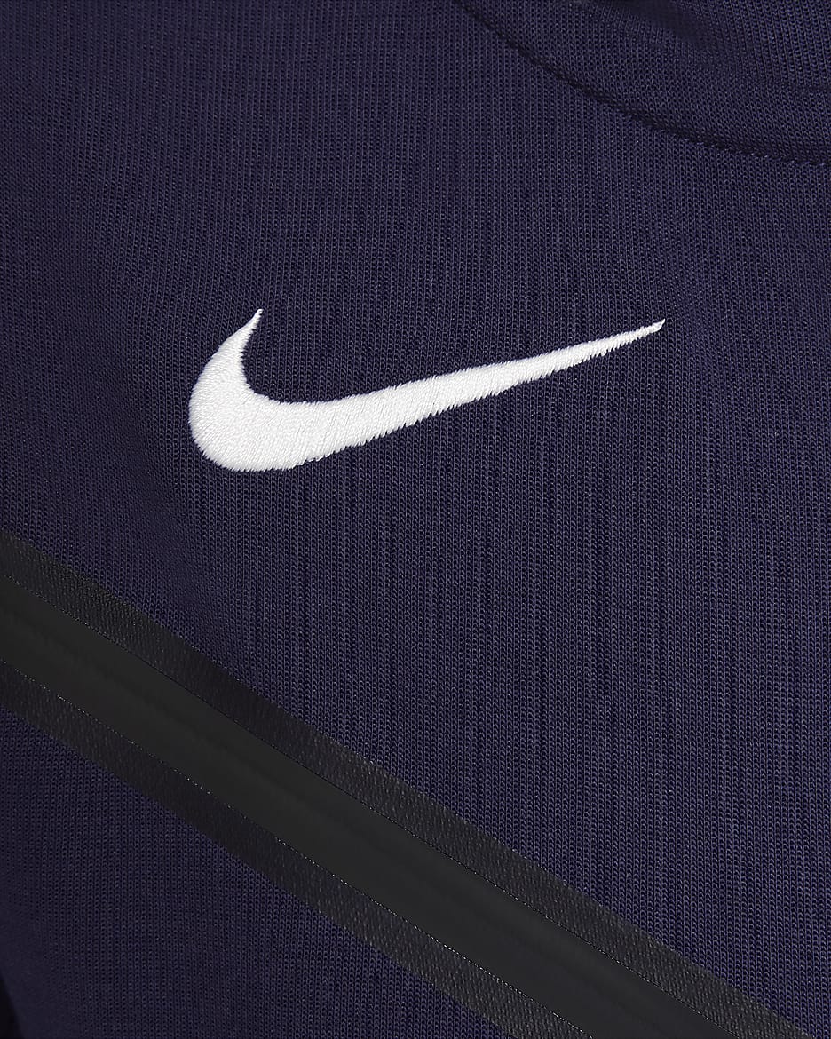 England Tech Fleece Older Kids' (Boys') Nike Football Full-Zip Hoodie - Purple Ink/Purple Ink/Black/White