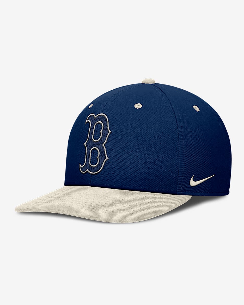 Gorra Nike Dri-FIT de la MLB ajustable para hombre Boston Red Sox Pro - Azul vacío