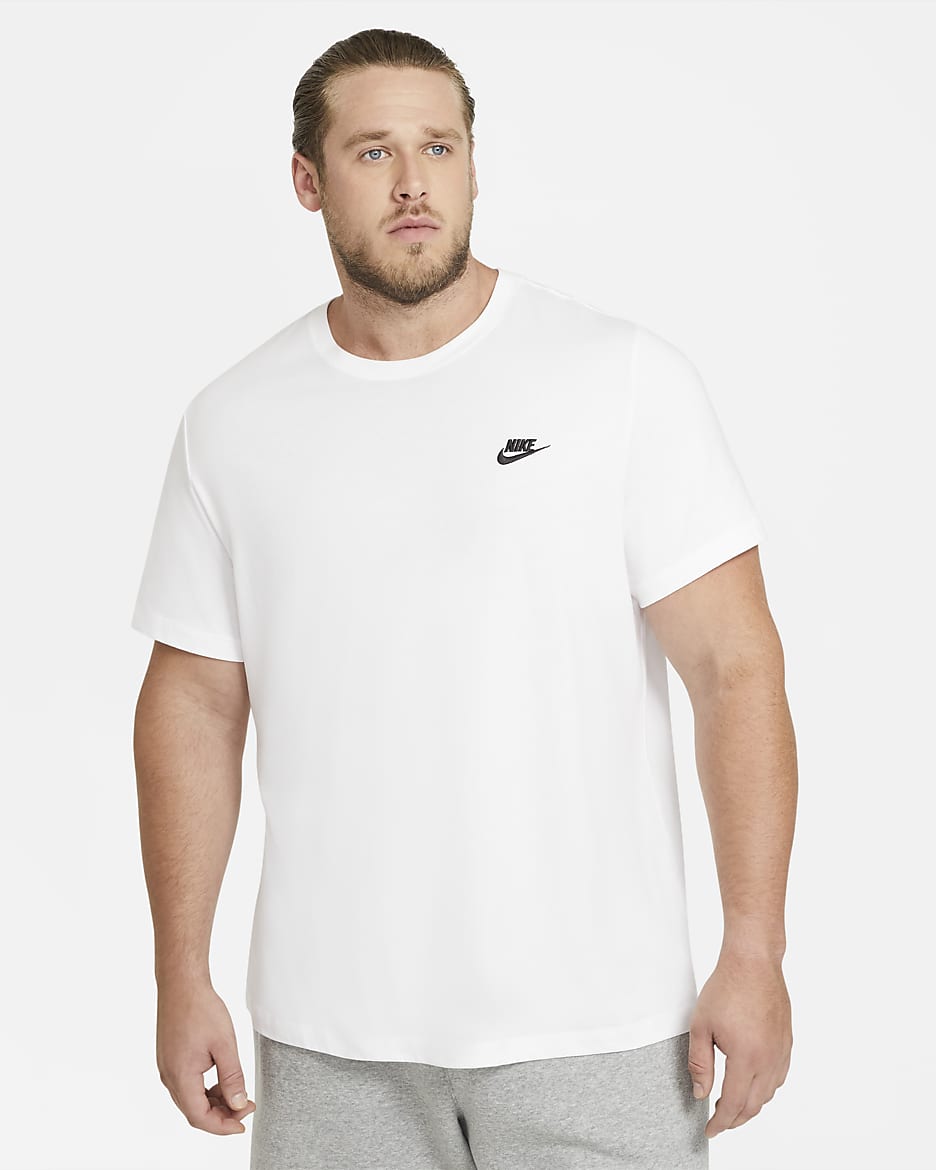 Nike Sportswear Club Herren-T-Shirt - Weiß/Schwarz