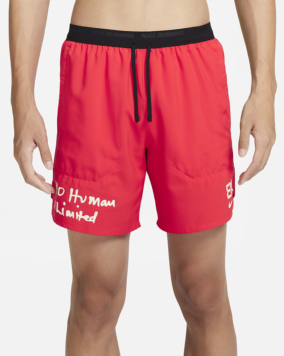 Nike Dri-FIT Stride Kipchoge Men's 18cm (approx.) Brief-Lined Running Shorts - Chile Red/Black/Coconut Milk