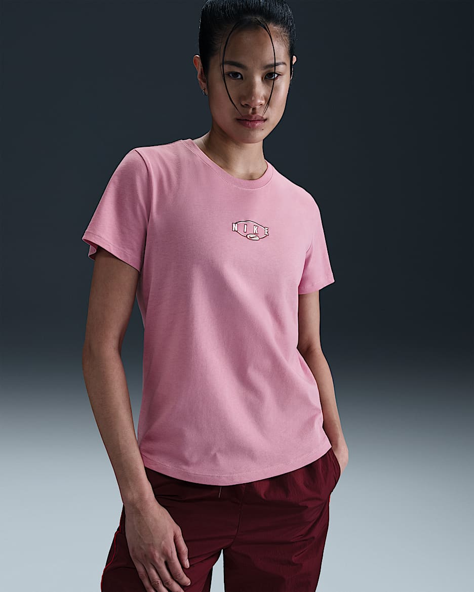 Playera de manga corta para mujer Nike Sportswear Club - Rosa elemental