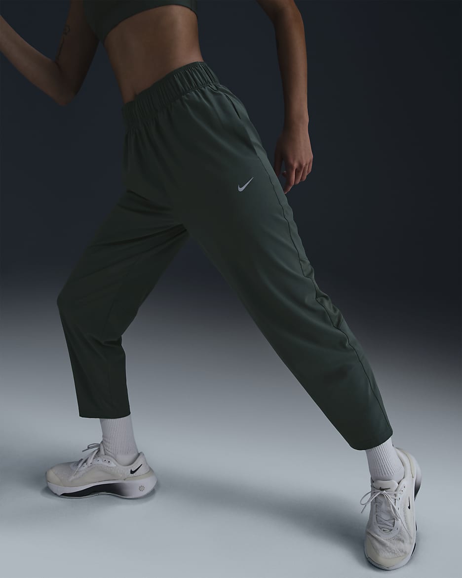 Nike Dri-FIT Fast Women's Mid-Rise 7/8 Running Pants - Vintage Green