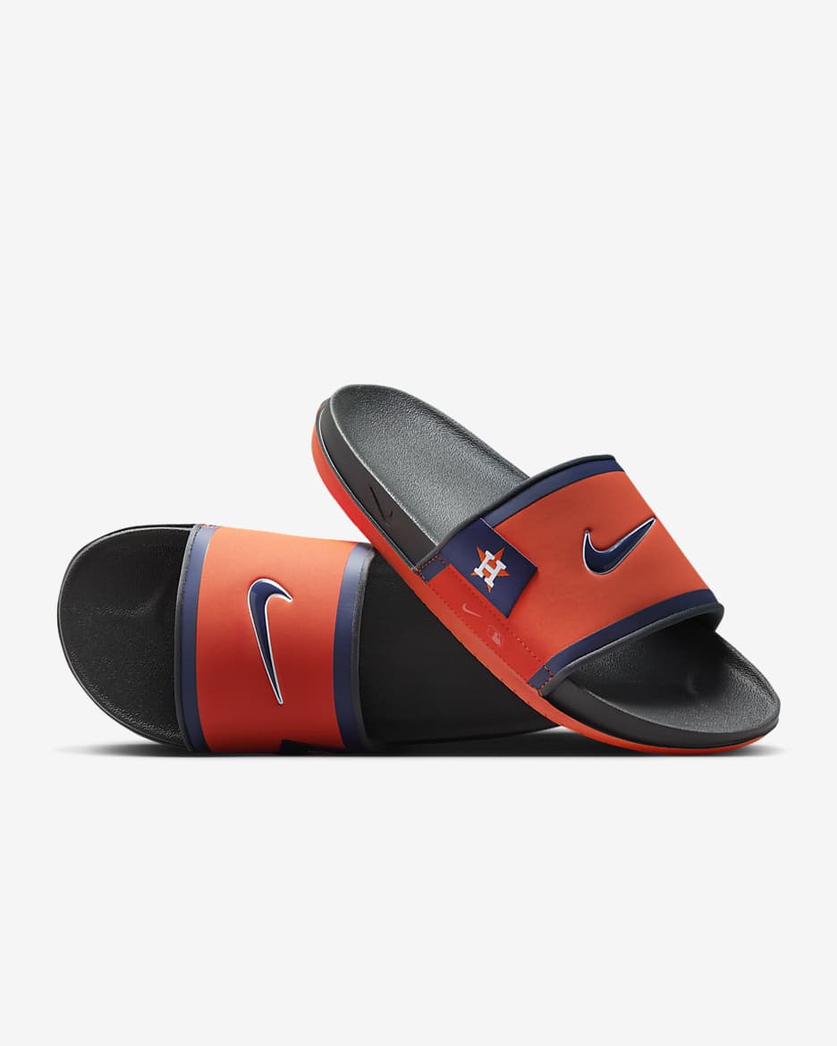 Chanclas Offcourt Nike Offcourt (Houston Astros) - Naranja team/Gris humo oscuro/Azul marino medianoche