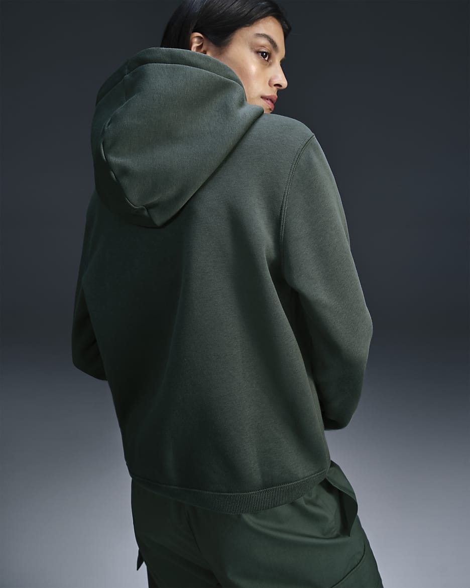 Nike Sportswear Phoenix Fleece Women's Pullover Hoodie - Vintage Green/Sail