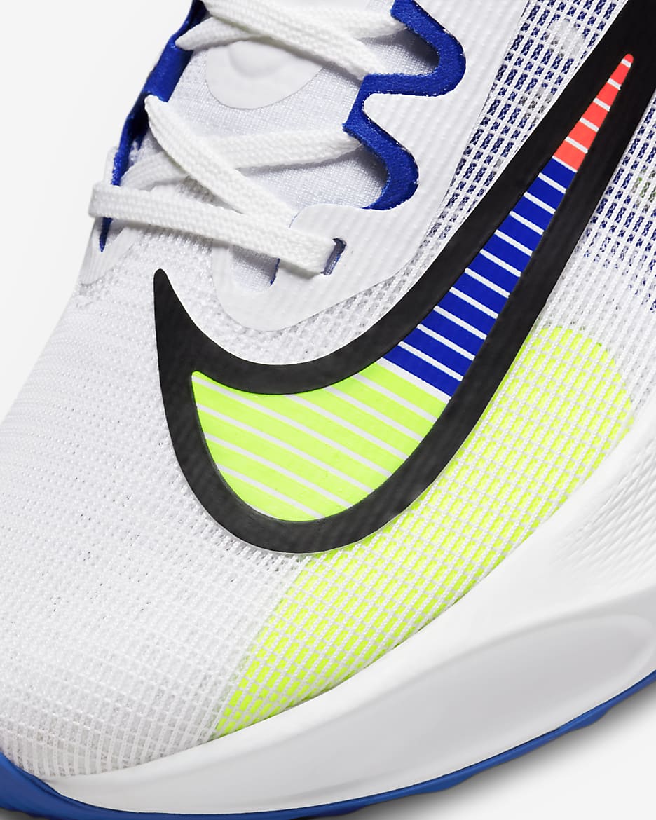 Nike Zoom Fly 5 Premium Men's Road Running Shoes - White/Racer Blue/Bright Crimson/Black