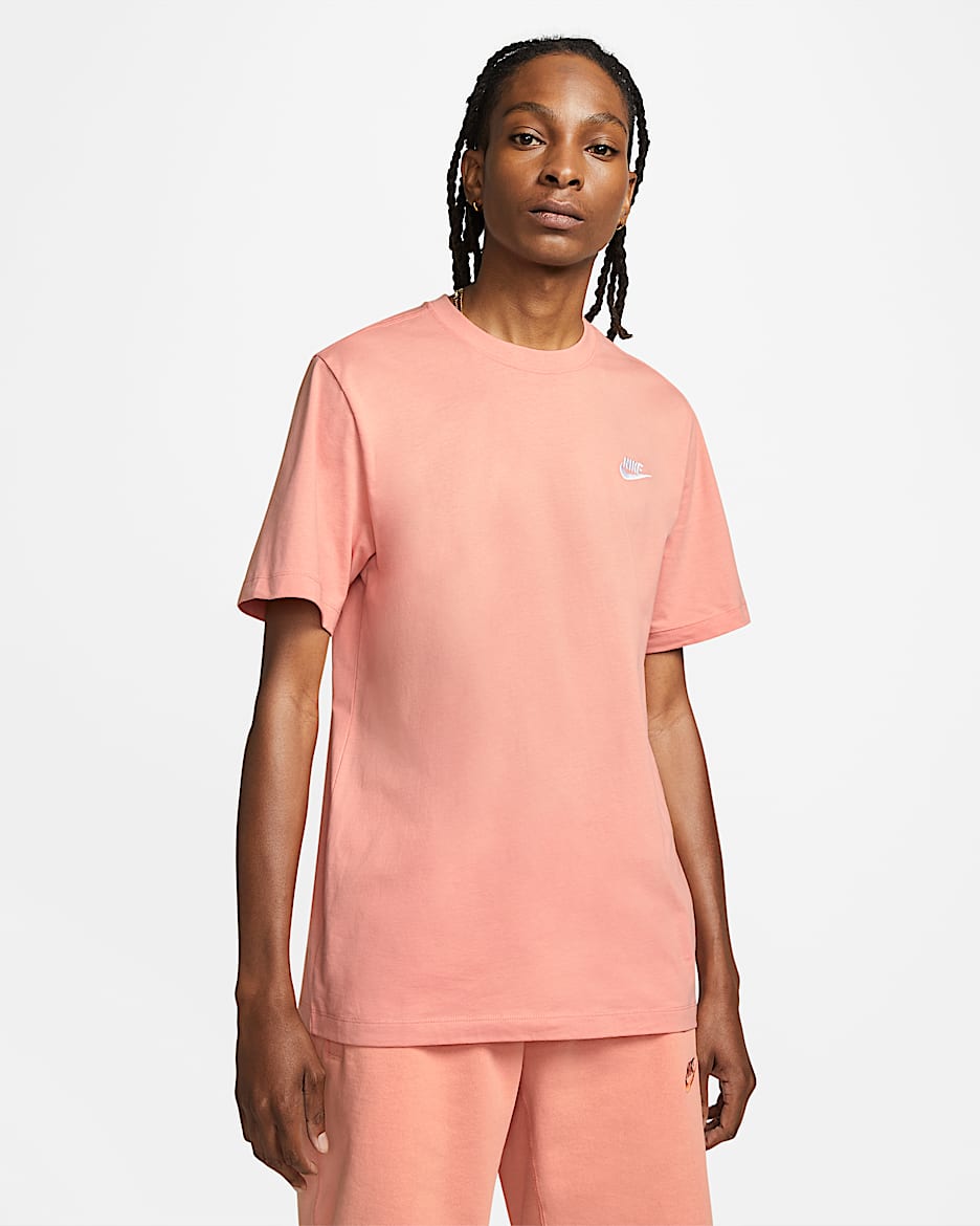 Playera para hombre Nike Sportswear Club - Raíz de Rubia claro/Blanco