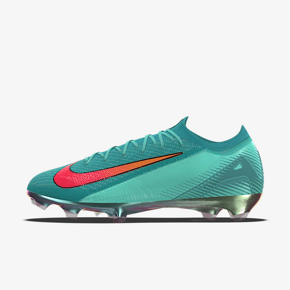 Nike Mercurial Vapor 16 Elite By You Custom FG Low-Top Football Boot - Hyper Turquoise/Dusty Cactus/Hyper Turquoise