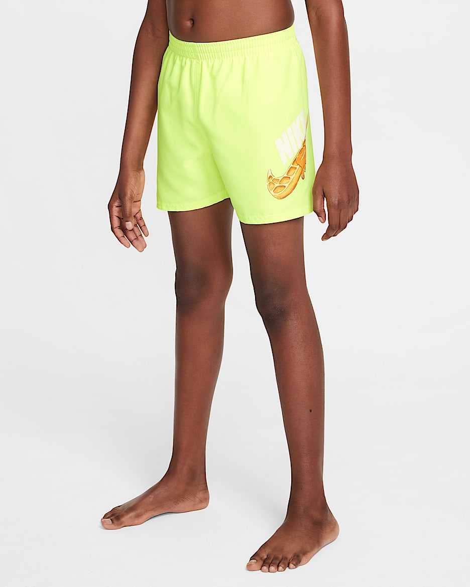 Traje de baño tipo short de voleibol con forro interior de 10 cm Nike Swim Breaker para niños talla grande - Volt