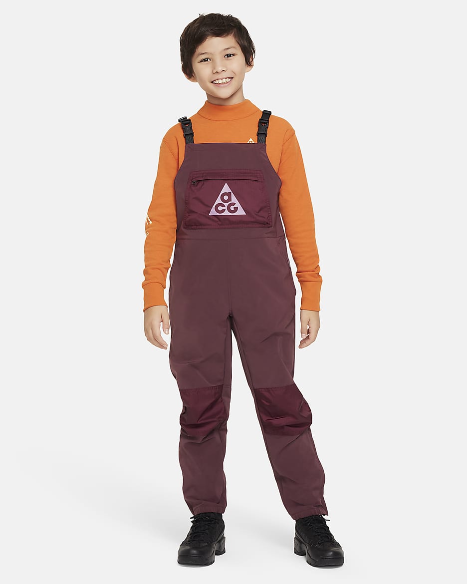 Nike ACG Storm-FIT Big Kids' Puddle Pants - Night Maroon/Violet Dust/Violet Dust