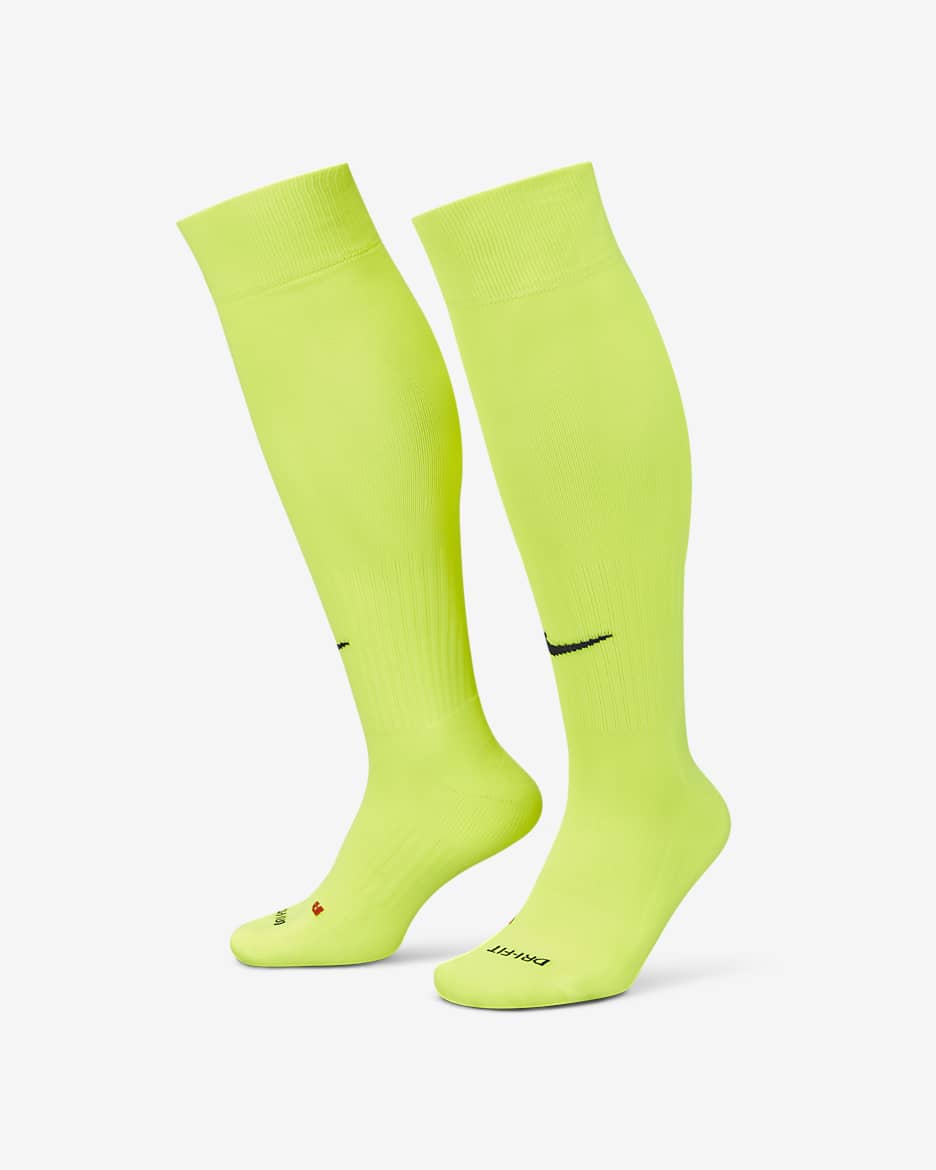 Nike Classic 2 Cushioned Over-the-Calf Socks - Volt/Black