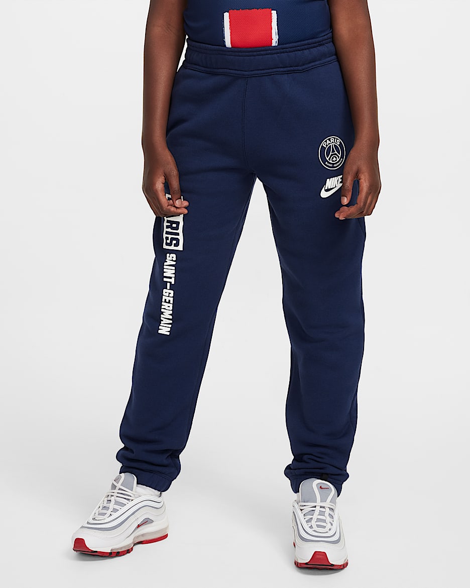 Paris Saint-Germain Sport Essentials Older Kids' Nike Air Football Pants - Midnight Navy/White