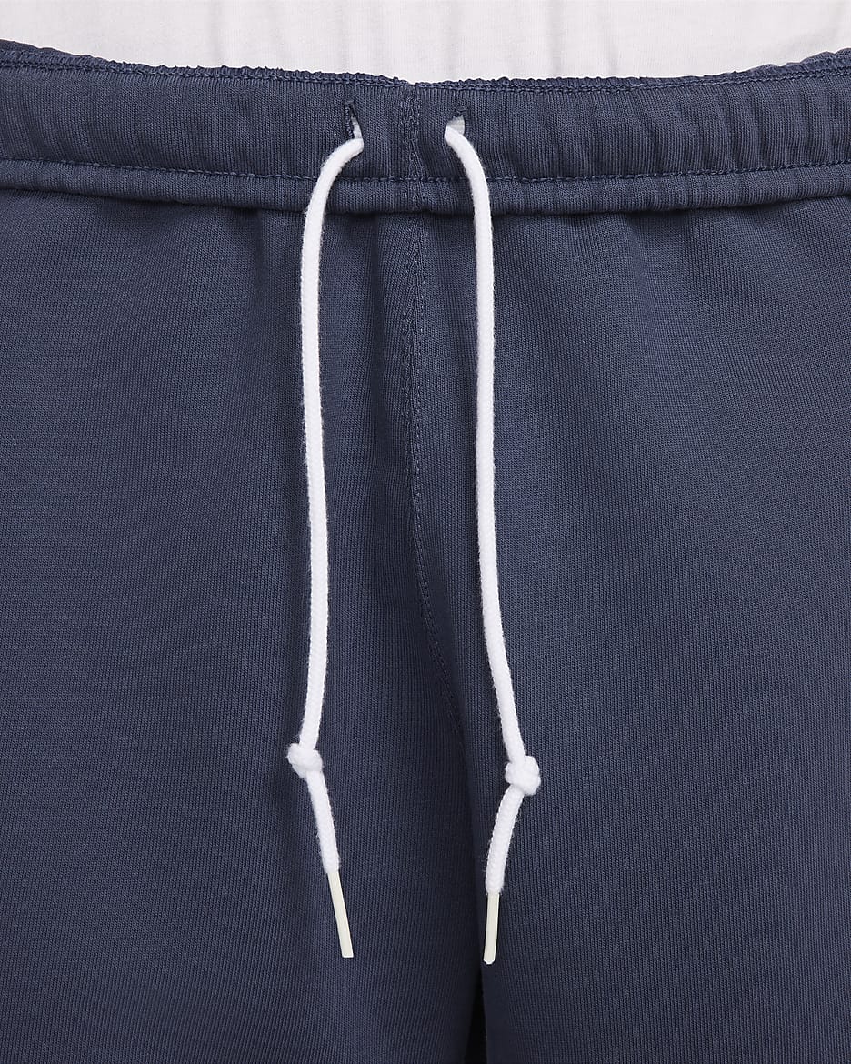 Shorts in fleece Nike Solo Swoosh – Uomo - Thunder Blue/Bianco