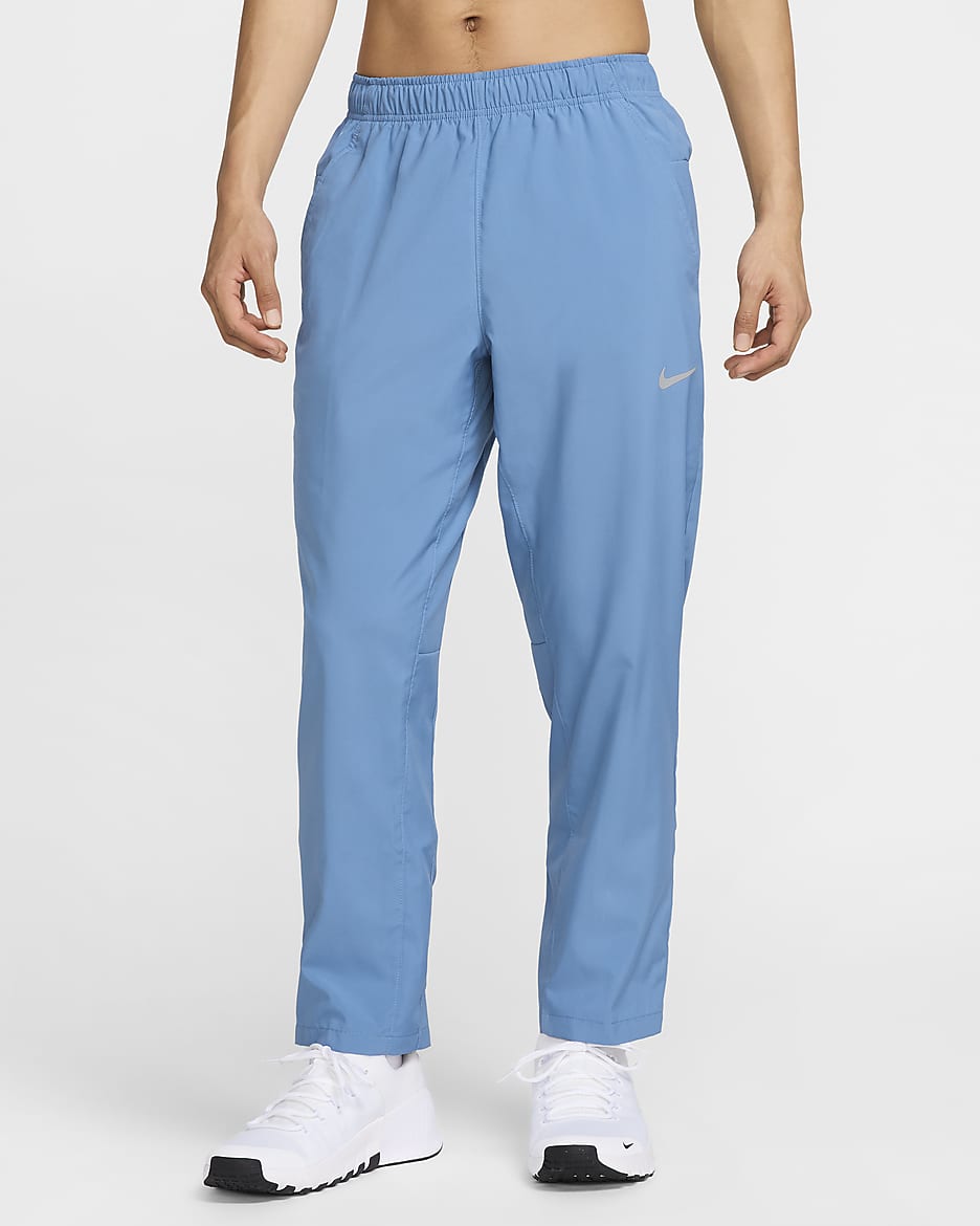 Nike Form Men's Dri-FIT Open-Hem Versatile Trousers - Aegean Storm/Black