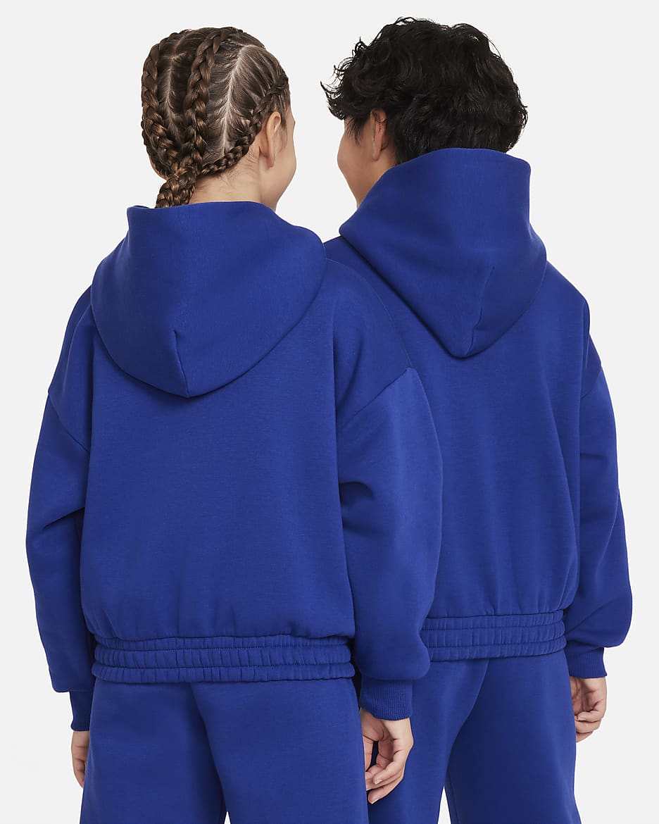 Nike Culture of Basketball Fleece Hoodie für ältere Kinder - Deep Royal Blue/Vapor Green