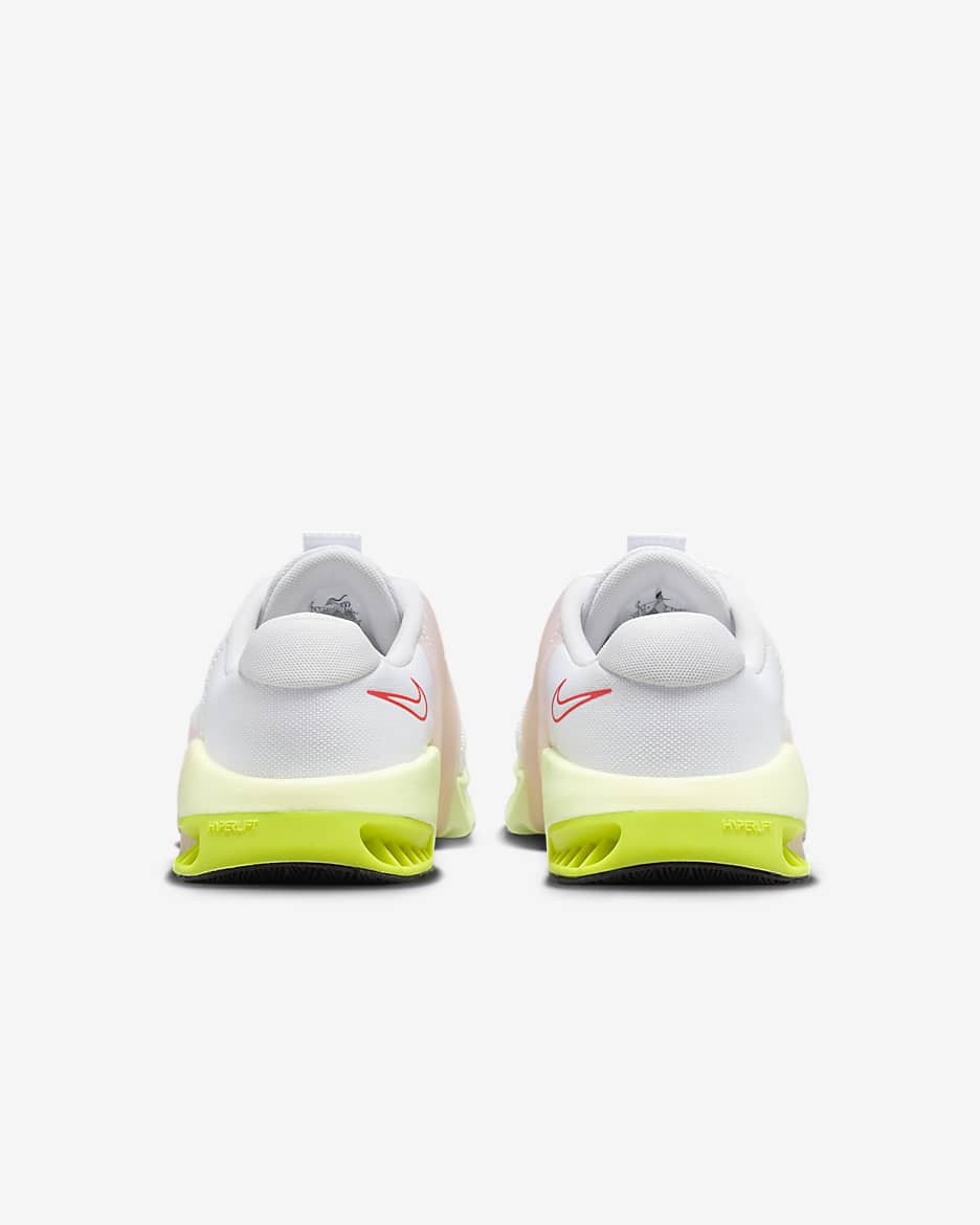 Tenis de entrenamiento para mujer Nike Metcon 9 - Blanco/Volt/Voltio ligero/Carmesí brillante