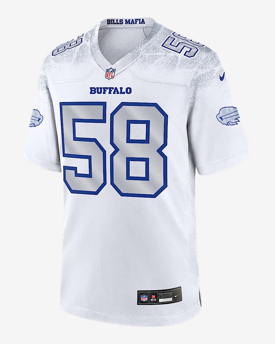 Matt Milano Buffalo Bills Rivalries Collection Men’s Nike NFL Game Jersey - White