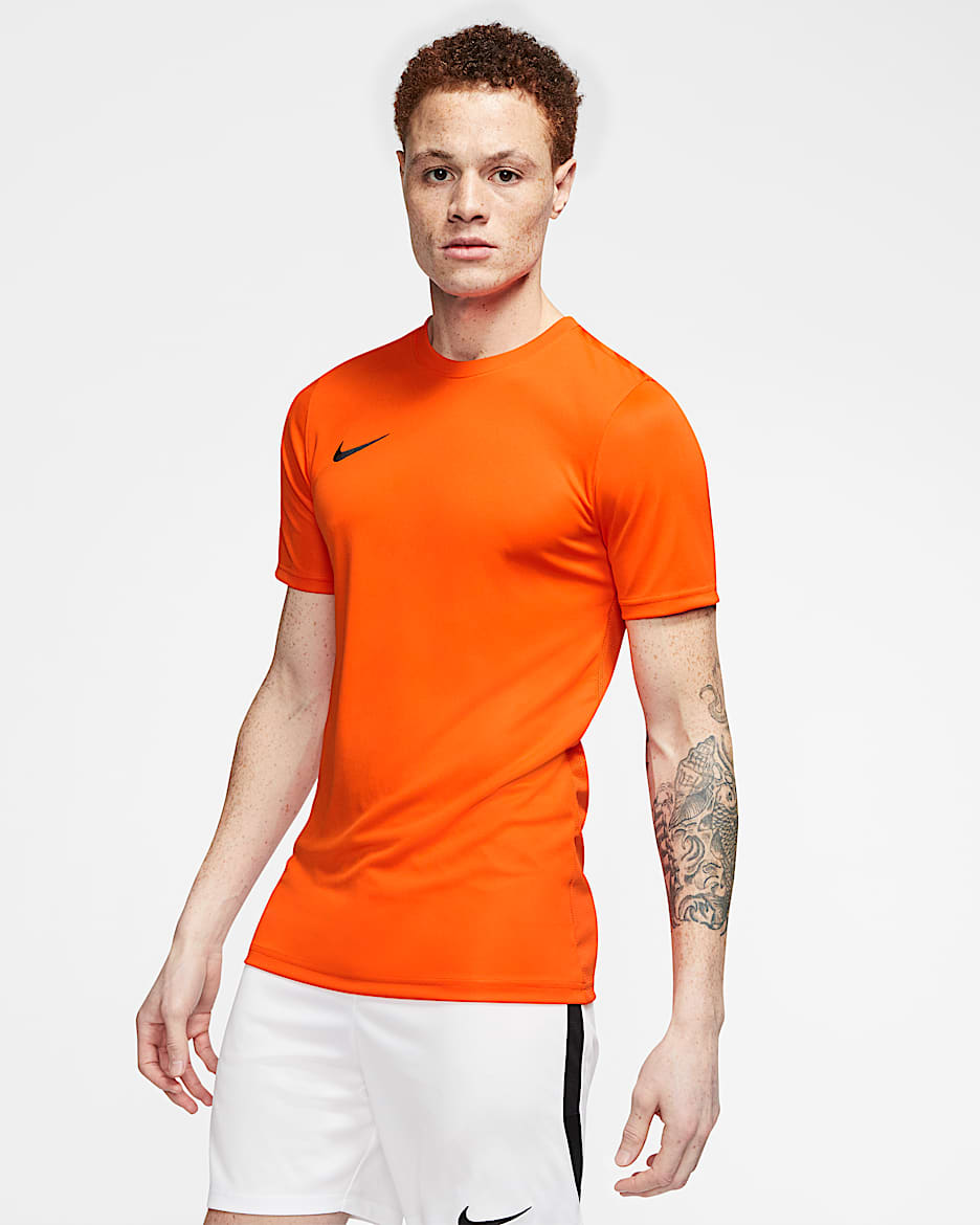 ナイキ Dri-FIT パーク 7 JBY メンズ サッカーユニフォーム - セーフティオレンジ/ブラック