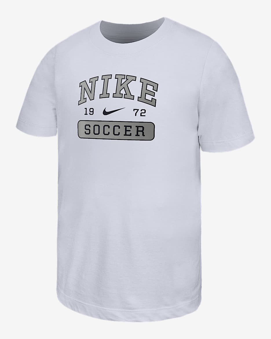 Nike Swoosh Big Kids' Soccer T-Shirt - White