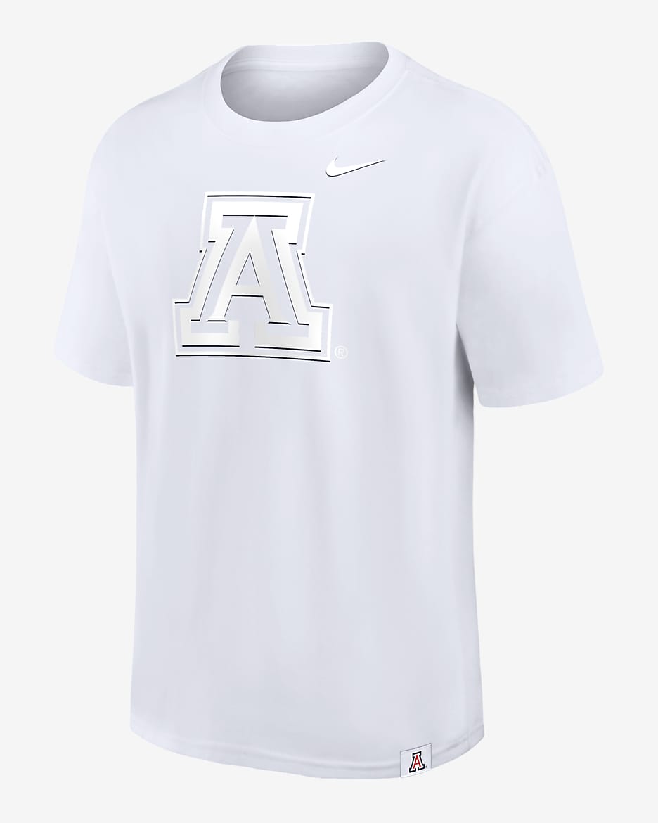 Playera universitaria Nike para hombre Arizona Wildcats Statement Max90 - Blanco