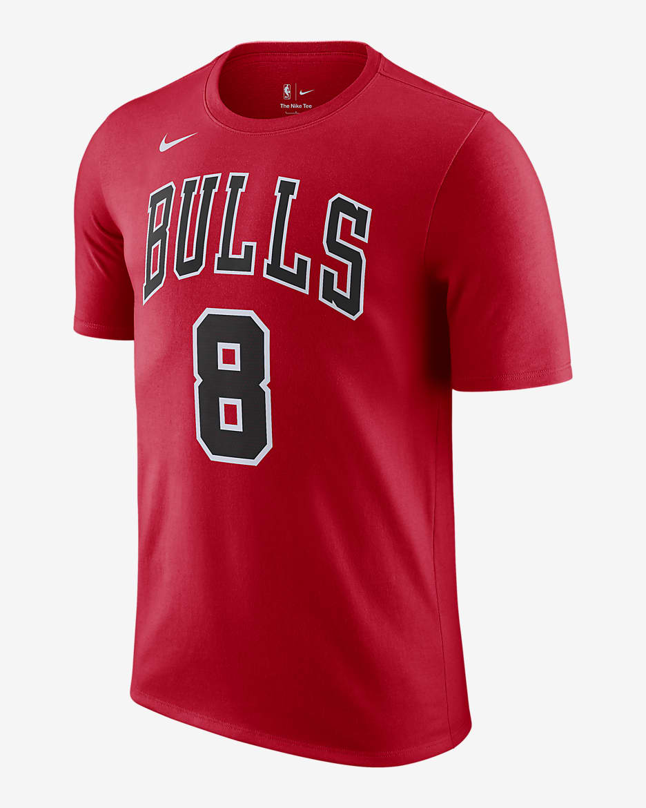 Playera Nike NBA para hombre Chicago Bulls - Rojo universitario