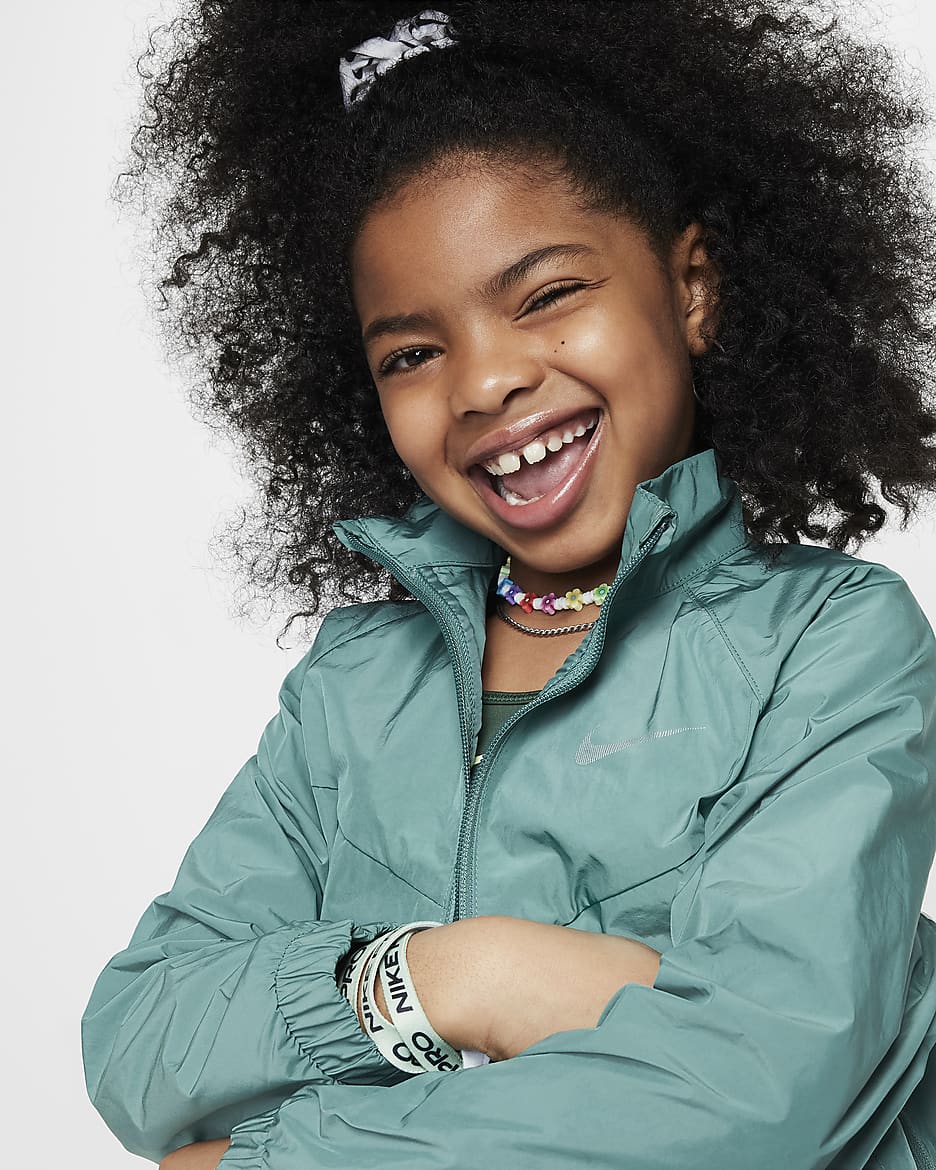 Nike Sportswear Windrunner Older Kids' (Girls') Loose Jacket - Bicoastal/Light Bone