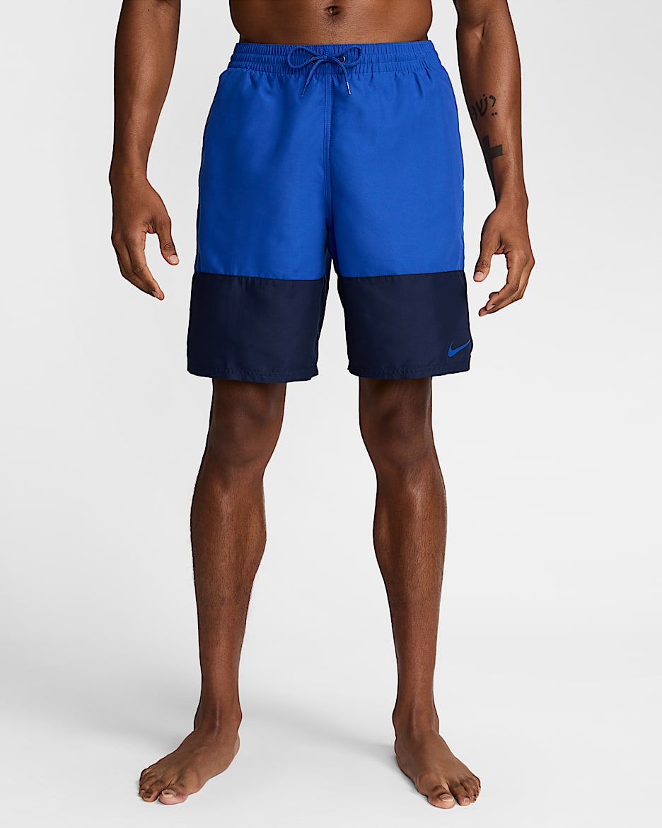 Shorts de natación de vóleibol de 23 cm con hendidura para hombre Nike - Royal juego/Azul marino medianoche/Royal juego