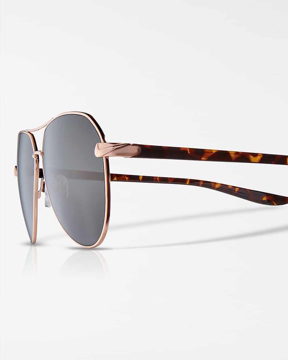 Nike City Aviator Polarized Sunglasses - Rose Gold