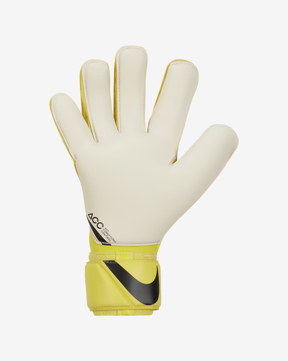 Nike Goalkeeper Vapor Grip3 Soccer Gloves - Yellow Strike/White/Black