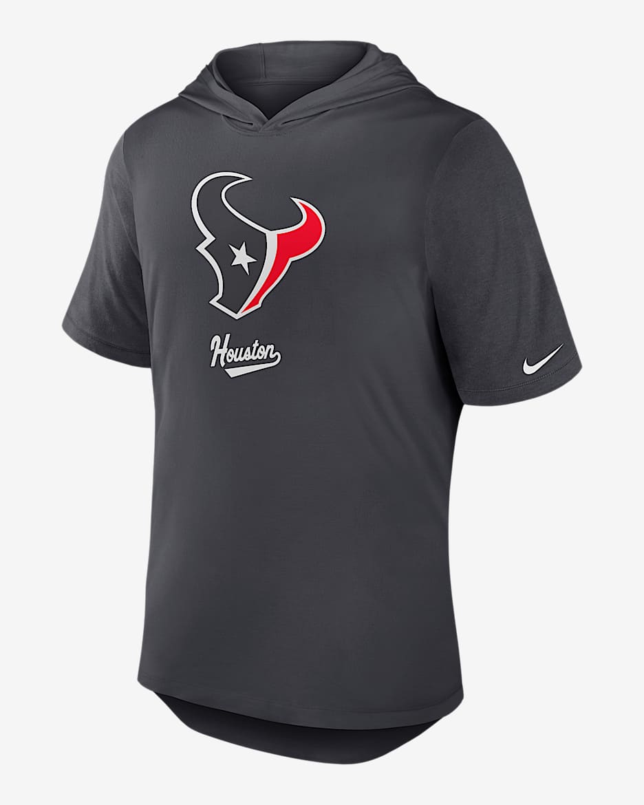 Houston Texans Men's Nike Dri-FIT NFL Hooded T-Shirt - Anthracite