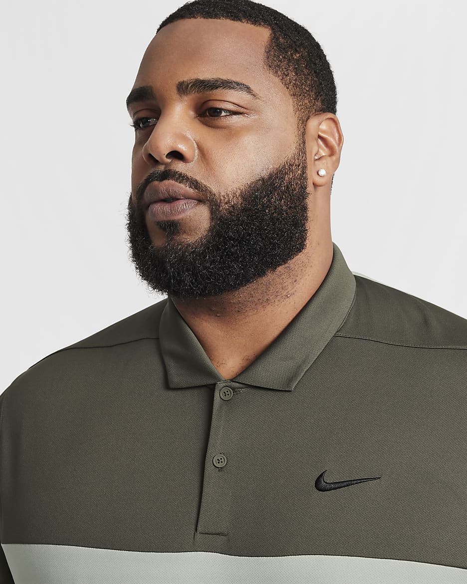 Nike Victory+ Men's Dri-FIT Golf Polo - Cargo Khaki/Black/Jade Horizon/Black