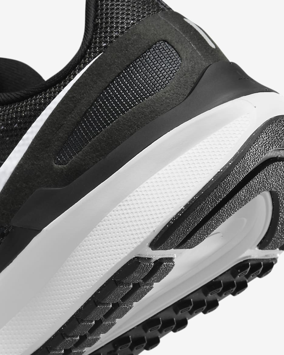 Nike Structure 25 Women's Road Running Shoes (Extra Wide) - Black/Dark Smoke Grey/White