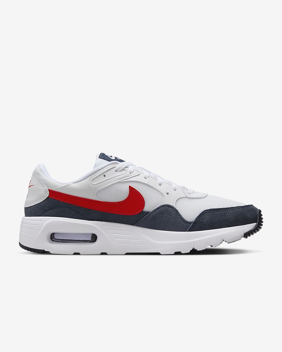 Tenis para hombre Nike Air Max SC - Blanco/Obsidiana/Rojo universitario