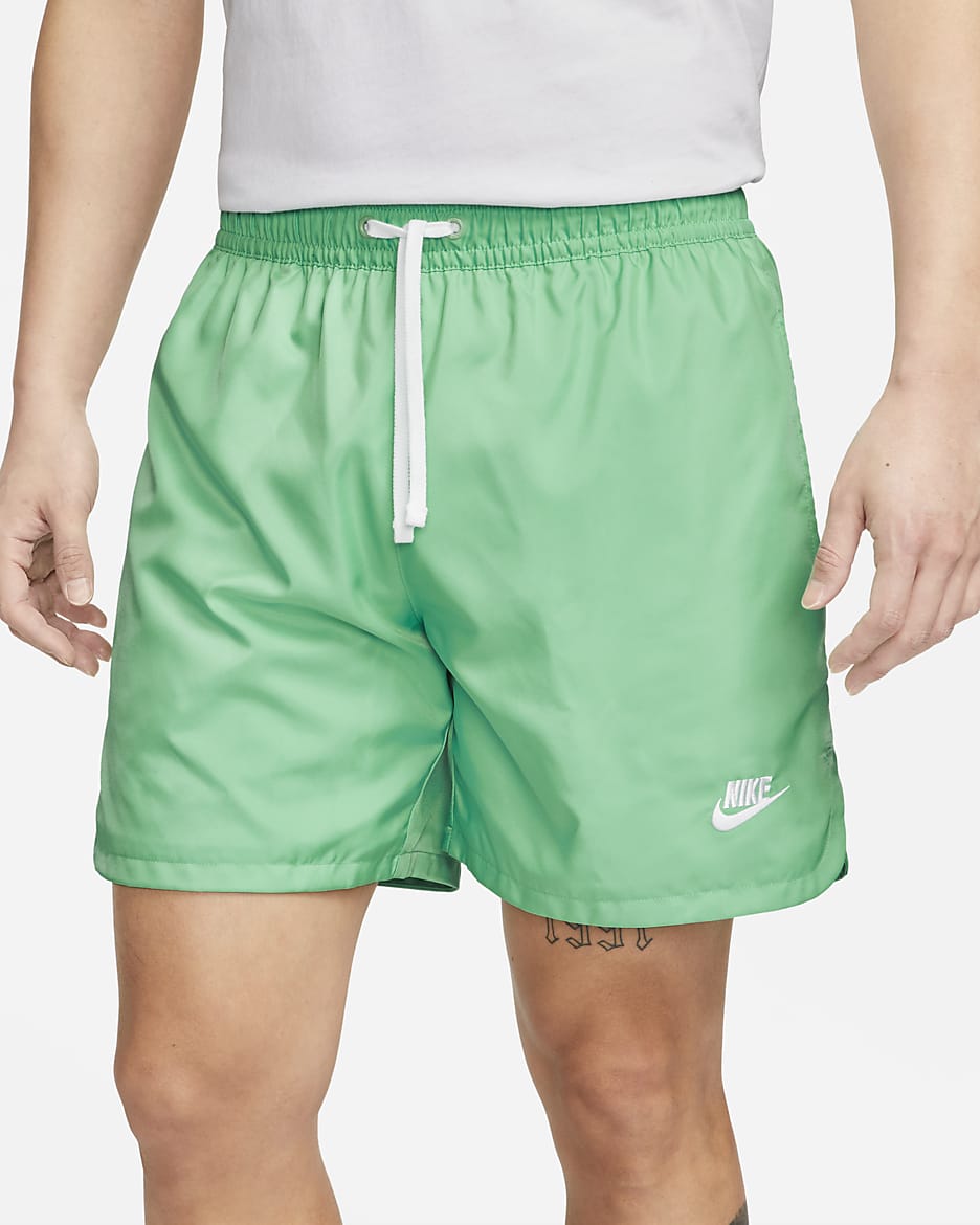 Nike Sportswear Sport Essentials Men's Woven Lined Flow Shorts - Spring Green/White