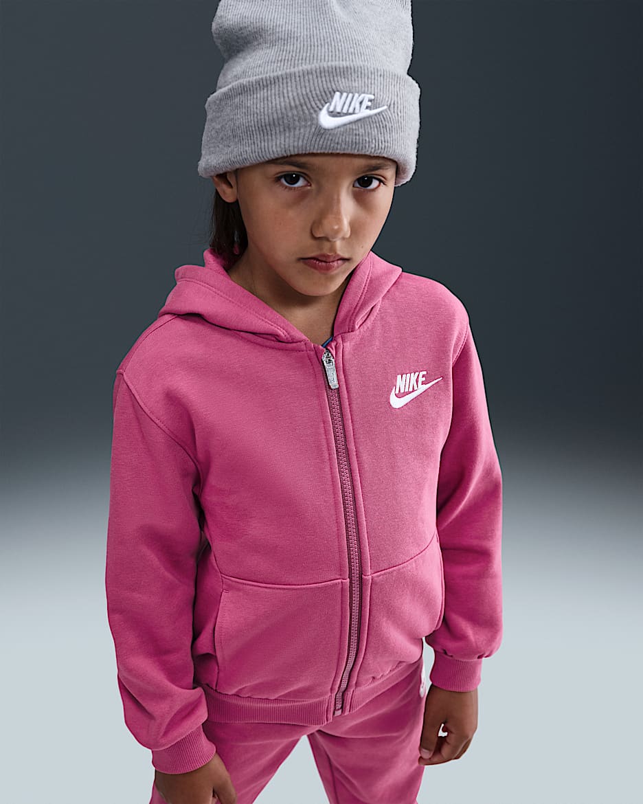 Nike Full-Zip Club Set Little Kids 2-Piece Hoodie Set