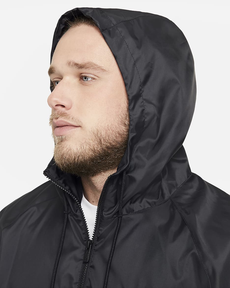 Nike Sportswear Windrunner Men's Hooded Jacket - Black/White