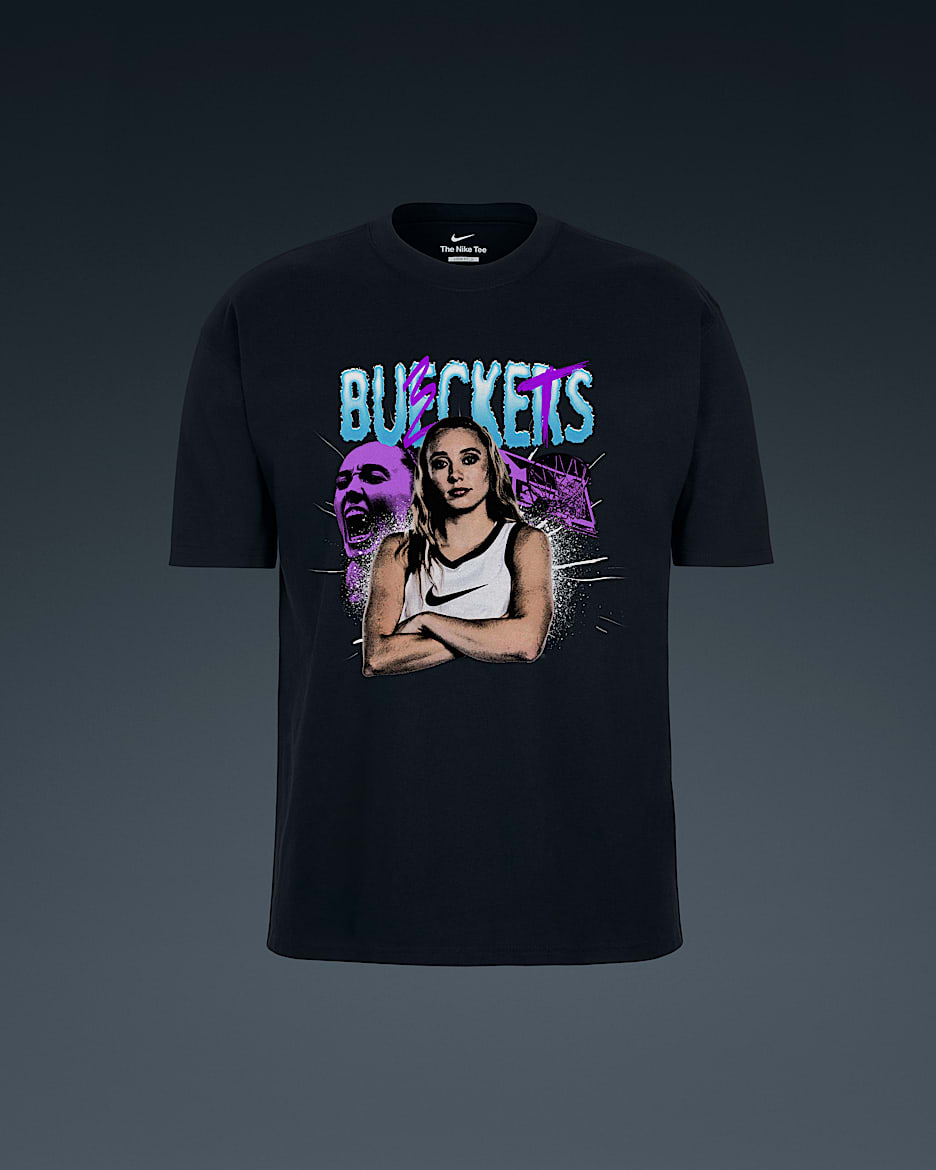 Playera de básquetbol Nike para adulto Paige Bueckers "So Win" - Negro