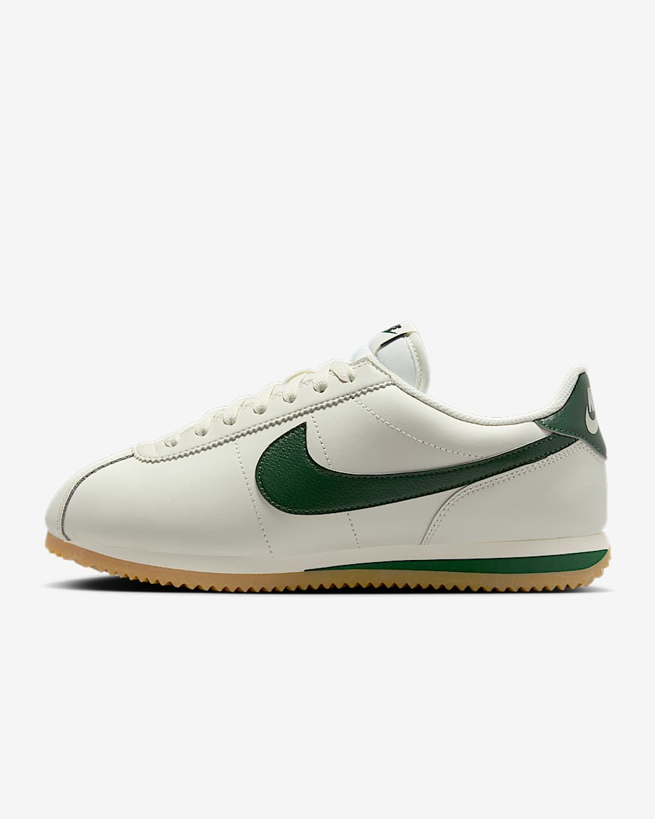 Tenis para mujer Nike Cortez Leather - Vela/Amarillo goma/Negro/Abeto