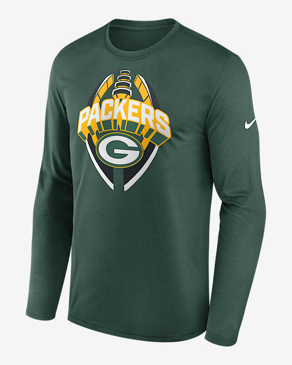 Green Bay Packers Legend Icon Men's Nike Dri-FIT NFL Long-Sleeve T-Shirt - Green
