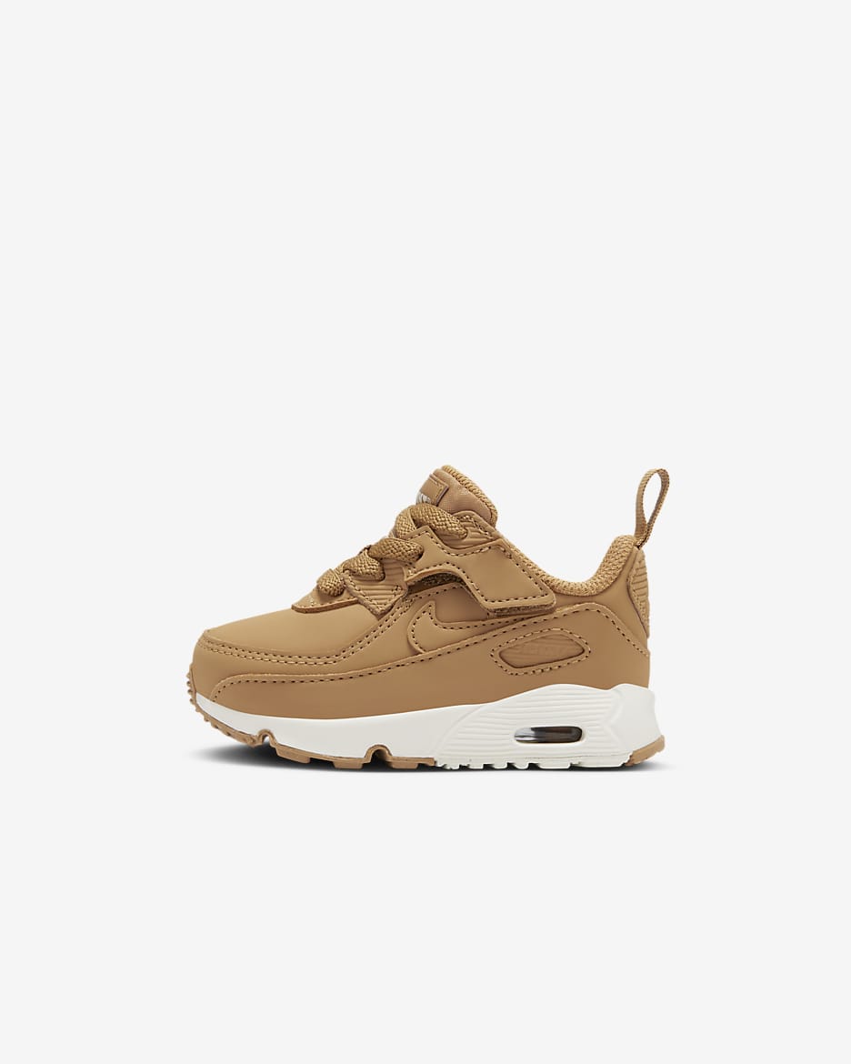 Nike Air Max 90 EasyOn Baby/Toddler Shoes - Flax/Sail/Flax
